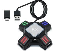 Mcbazel Convertitore KX USB per Tastiera Mouse Gioco Adattatore per PS4/ PS3/ Xbox One/NS Switch Console Convertitore(Non compatibile con Switch2)