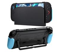 Mcbazel Custodia Grip per Console Switch 2 - Nera | Cover Protettiva Ergonomica, Dockabile con Grip Sostituibili, Supporto per Modalità TV