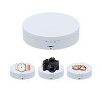 Mcbazel - Espositore Girevole a 360°, Girevole Elettrico da 4,6", Piatto Girevole Elettrico a Basso Rumore 3KG per Gioielli, Prodotti per Fotografia,Orologi, Tazze - Bianco