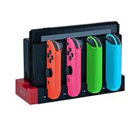 Mcbazel ipega 4 in 1 Switch JoyCon Dock di Ricarica Controller Dock Station con Indicatore LED Compatibile con NS Switch/Switch OLED Joycon - Non compatibile con Switch 2
