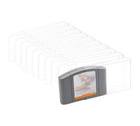 Mcbazel LOT 10 Buste per Carte da Gioco N64 Custodia Protettiva Trasparente per Cartucce di Giochi Nintendo N64 (Set di 10)
