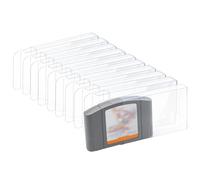 Mcbazel LOT 10 Buste per Carte da Gioco N64 Custodia Protettiva Trasparente per Cartucce di Giochi Nintendo N64 (Set di 10)