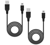 Mcbazel Lot 2 PS3 Cavo di Ricarica da USB a Mini USB 1M per PS3 Controller/Dispositivo Mini Port - Nero
