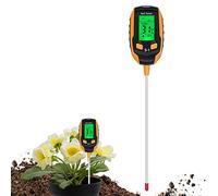 Mcbazel Misuratore del Suolo Digitale 4 in 1 per Piante, Tester per Il Suolo con PH/Temperatura/umidità/Luce per Giardinaggio, Prato, Agricoltura e Piante da Esterno