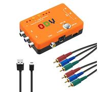 Mcbazel ODV-II - Convertitore composito CVBS/S-Video/YPbPr a YPbPr con cavo AV Component per console di gioco PS1/PS2/N64/GC/SFC/Retro
