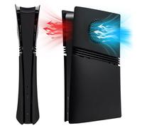 Mcbazel Pannello laterale protettivo anti-polvere sostitutivo, copertura con griglia di raffreddamento per PS5 Pro Digital Edition Console - Nero (non compatibile con PS5 Slim/PS5)