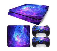 Mcbazel Pattern Series Vinyl Skin Sticker For PS4 Slim Controller & Console Protect Cover Decal Skin (Aura)