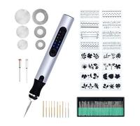 Mcbazel Penna per Incisione Elettrica, Kit di Strumenti per Incisione, Penna Incisione Ricaricabile USB per Legno Metallo Vetro Gioielli