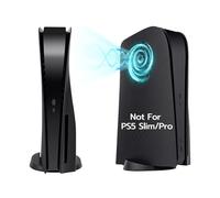 Mcbazel PS5 Faceplate Side Panel Pannello di Ventilazione di Ricambio Piastre Laterali PS5 Placche Custodia Cover per PlayStation 5 Disc Edition - Nero(Non per PS5 Slim/Pro)