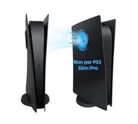 Mcbazel PS5 Placche con Prese d'aria di Raffreddamento per Playstation 5 Digital Edition, Piastre Laterali di Ricambio Piastra Frontale di Copertura per PS5 Digitale (Non per PS5 Slim)