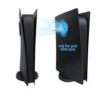 Mcbazel PS5 Placche con Prese d'aria di Raffreddamento per Playstation 5 Digital Edition, Piastre Laterali di Ricambio Piastra Frontale di Copertura per PS5 Digitale (Non per PS5 Slim)