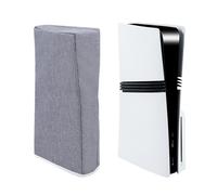 Mcbazel PS5 Pro Custodia Antipolvere, Custodia Protettiva Verticale per PS5 Pro in Tessuto di Poliestere Cationico con Ritaglio per Console Playstation 5 Pro Disc & Digital - Grigia