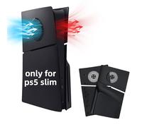 Mcbazel PS5 Slim Faceplate Piastra di Ricambio Placche per Pannello Laterale Rigido Copertura Protettiva ABS con Accessori di Ventilazione per PlayStation 5 Slim Disc Edition(Non per PS5/PS5 Pro)
