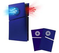 Mcbazel PS5 Slim Faceplate Piastra di Ricambio Placche per Pannello Laterale Rigido Copertura Protettiva ABS Accessori con Ventilazione per PlayStation 5 Slim Digital Edition(Non per PS5/PS5 Pro)