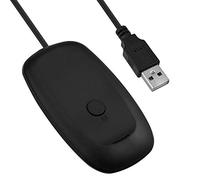 Mcbazel Ricevitore Wireless Gaming per Xbox 360/PC Gaming/Windows10/11/8/7 Adattatore USB 2.0 per Desktop Supporta Controller e Cuffie Senza Fili Plug & Play Portata 9 Metri-Nero