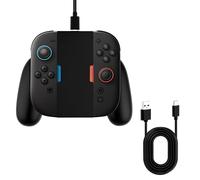 Mcbazel Stazione di Ricarica Magnetica con Impugnatura per Controller per JoyCon Switch 2, Stazione di Docking Sicura, Gioco e Ricarica Simultanei, Attrazione Magnetica Stabile per il Controller