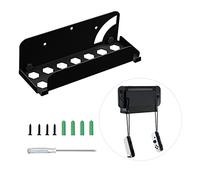 Mcbazel Supporto da Parete per NS Switch OLED, Supporto per Montaggio a Parete in Materiale di Ferro con Set di viti di Montaggio Compatibile con Console NS Switch/OLED No Switch 2 - Nero