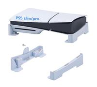 Mcbazel Supporto Orizzontale per PS5 Slim/PS5 Pro, Supporto Base per Facile Dissipazione del Calore per Console Playstation 5 Slim/Pro Disc & Digital Edition - Bianco