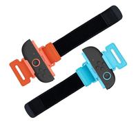 Mcbazel Switch 2 Joycon Cinturino Regolabile per il Polso, Cinturino per il Polso Staccabile per Controller Just Dance Accessori per Controller NS Switch 2 Joycon - Arancione&Blu