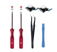 Mcbazel Switch Joycon 3D Joystick Analogico di Ricambio con Kit di Strumenti di Riparazione Ricambi Joycon per NS Switch/Switch OLED Joy-Con/Switch Lite Non per Switch 2 - Bianco