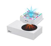 Mcbazel Ventola di Raffreddamento per Xbox Series S, Display a LED RGB, a Basso Rumore, 2 Porte USB Aggiuntive, Ventola di Raffreddamento Esterna a 3 Livelli per Console Xbox Series S