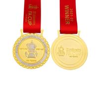 MCBEAN Medaglia Campione Fa Cup 2022 - Distintivo Souvenir da Calcio da 2" con Nastro, Regalo per Tifosi di Calcio, espositore da Collezione, cimeli per Tifosi del Campionato Fa