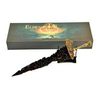 MCBEAN Modello Black Blade di Elden Ring Maliketh - Spada da Collezione all -Metal con Supporto per Il Display, Ornamenti Desktop per Il collettore di Amici dei Giocatori