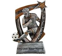 MCBEAN Soccer Awards Cups Football Star Trofeo Statuetta Man Of The Match Premio per la competizione giovanile scolastica Resina Personalizza Personalizza Incisione