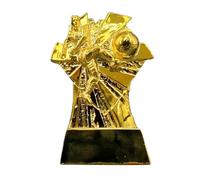 MCBEAN Trofeo Capocannoniere Calcio Premio Miglior Giocatore, Regalo in Resina per Tifoso di Calcio Decorazione Camera Ufficio Scaffale Trofei da Collezione
