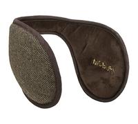 McBURN Herringbone Earband Donna/Uomo - Earbands paraorecchie spina di pesce con fodera Inverno autunno/inverno - Taglia unica marrone