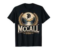 McCall Idaho Classic Spartan Casco Mountain Memento Maglietta