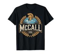 McCall Idaho Retro Spartan Casco Mountain Tribute Maglietta