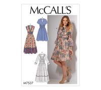 McCall Patterns Banded Gathered-Waist Dresses Sewing Pattern