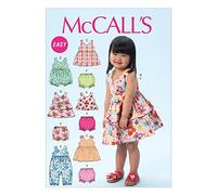 McCall’s Pattern MC6944 CAA Cartamodelli per Abiti, Tutine e Pantaloncini per Bambini