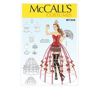 McCall' s Patterns 7306 E5 costumi da donna, taglie 14 22), multicolore