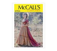 McCall' s Patterns M7826, modello, carta, bianco, 6 - 8-10 - 12 - 14