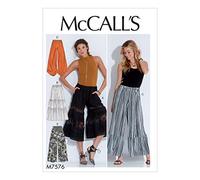 McCall' s Patterns Modello 7576 y, Pantaloni da Donna, Taglie XSm-Med, Multi/Colore