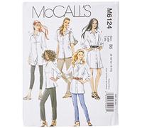 McCall's Cartamodello M6124, Taglie B5, 3 Lunghezze, Confezione da 1, Colore: Bianco