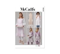 McCall's Cartamodello M8598A per grembiuli da donna A (XS-S-M-L-XL)