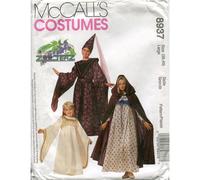 McCall's Costumes Pattern 8937 ~ Misses' Medieval Costumes Size Large (Bust 38-40)