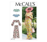 McCall's M7757 Cartamodello di carta, tinta unita, XS/S/M