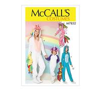 McCall's M7852MIS Women's And Girl's Onesie Unicorn Costume Sewing Patterns, Sizes S-XL Modello McCall S-M, taglia unica