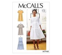 McCall's M7948E5 McCalls-M7948E5-Abiti da Donna, Carta, Bianco, Variabile
