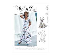 McCall's M8177A5 - Abito da donna, taglia 48, 44, colore: Bianco