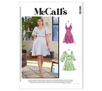 McCalls M8195A5 - Cartamodello per abiti da donna, formato A5 (6-8-10-12-14), multicolore