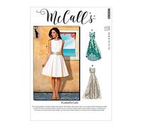 McCall's McCalls Pattern M8060E5 Misses' Pleated-Skirt Dresses E5 (14-16-18-20-22) M8060E5-Abito da Donna con Gonna a Pieghe, Modello, Vario