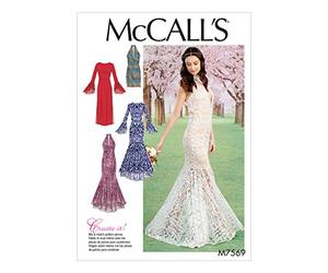 McCall's Modelli 7569 A5, Abiti da Donna, Taglie 6-14, Tessuto, Multicolore, 17 x 0,5 x 0,07 cm