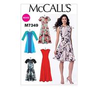 McCall's Cartamodelli 7349 - Miss Petite Dresses - Taglie 46-54, Fantasia Multicolore (E5)