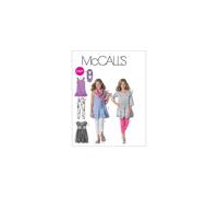 McCall's Patterns M6275 Abiti da bambina/ragazza Plus Size Sciarpa e Leggings Taglia Ragazza [(7-8) (10-12) (14)]