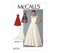 McCall's Patterns M7718E50 Cartamodello per Abiti da Donna, Tessuto, Multicolore, 17.00 x 0.5 x 0.070 cm